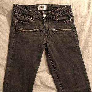 Paige skinnies with front zippers
